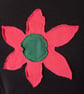 Patchwork top with flower applique - Image 4