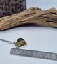 Heart Shaped Leaves, Cogs and Runes Resin Pendant - Image 7