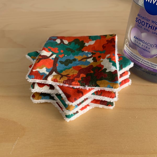 Liberty Tana Lawn Fabric Reusable Makeup Remover Wipes