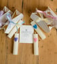 White Beeswax Baby Blessing Candle Gift Set, Honeyheart Party Favour - Image 8