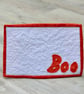 Halloween ‘Boo' Mug Rug - Image 1