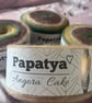 Papatya Angora Cake Yarn 800g – Mustard Teal Rust Burgundy Autumn Gradient - Image 2