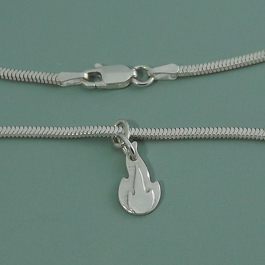 Sterling Silver Flame Bracelet - Renewal & Transformation Jewellery