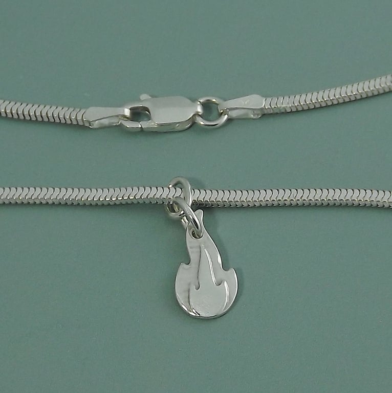 Sterling Silver Flame Bracelet - Renewal & Transformation Jewellery