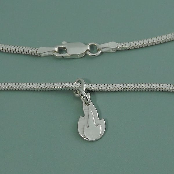 Sterling Silver Flame Bracelet - Renewal & Transformation Jewellery