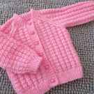 18" Patterned Round Neck Cardigan 