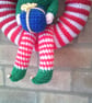 Crocheted Christmas Elf Wreath - Image 3