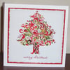 Christmas cards, Swirly tree