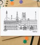 Halifax Skyline Greetings Card - Image 1