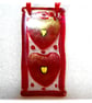 Heart Lightcatcher Fused Glass Hanging Suncatcher 2 hearts Mothers Day gift - Image 6