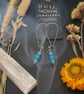 Sterling Silver and Turquoise Howlite Dangle Earrings - Image 6