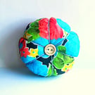 Flower Design Wrist Pin Cushion 