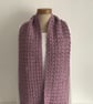 INFINITY SCARF , cowl , neckwarmer .Alpaca blend. Super-soft. Purple. - Image 3