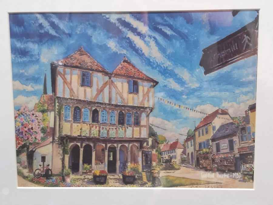 Thaxted Guildhall print A4 A5 with mount