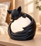 Black Cat Moon Lamp, 3D Printed Sleeping Cat Night Light, Cute Cat Lover Gift  - Image 6