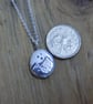 Sterling silver 'mountain' nugget pendant - Image 3