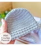 Crochet Baby Hat Pattern PDF Puff V Stitch Newborn to 6 Months - Image 5