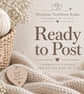 Hand Knitted Newborn Baby Coming Home Set –  Girls Peach Cardigan Hat & Mittens - Image 3