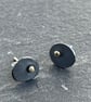 Gold dot studs, oxidised oval studs, pebble studs, Stone Age studs, oval studs,  - Image 6