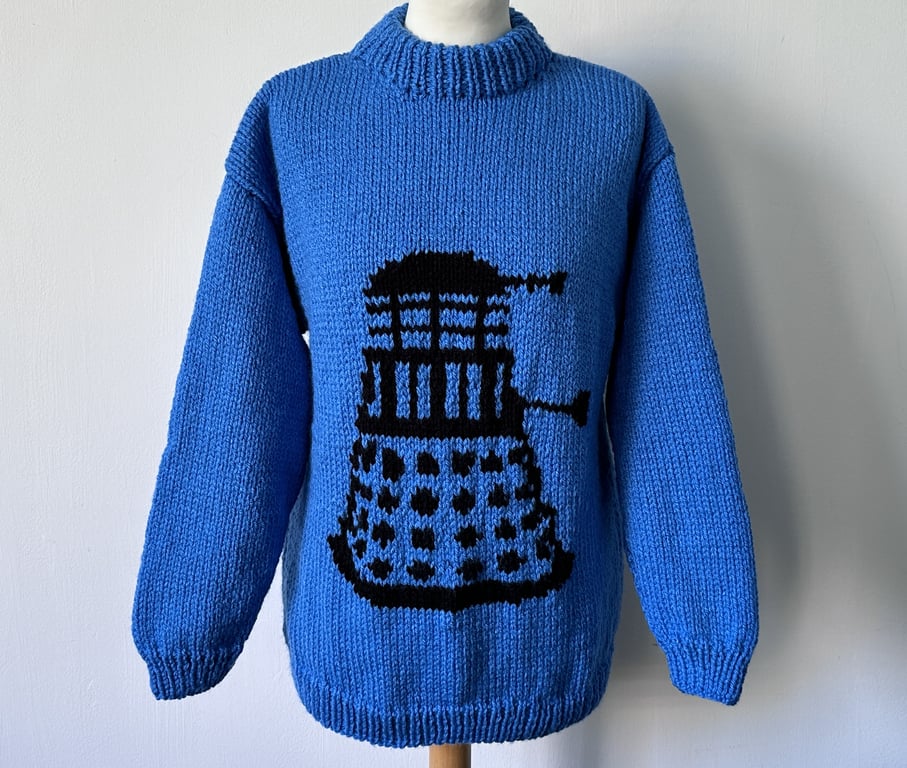 Dalek Hand Knitted Sweater by Bexknitwear