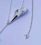 Silver Calla Lily Necklace, Handmade Silver Flower Pendant - Image 4
