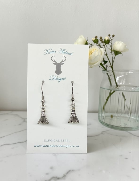 Charm Earrings - Shuttlecock 