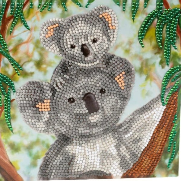Baby koala card craft buddy crystal art kit 