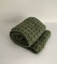 INFINITY SCARF , neckwarmer , cowl  'Stroll'. Soft Alpaca blend. Dark green. - Image 2