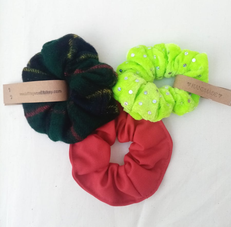 Scrunchie, Green Silk
