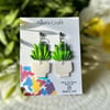 Potted Cacti Succulent Earrings