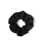 Black 100% Linen Scrunchie - Large - Image 1