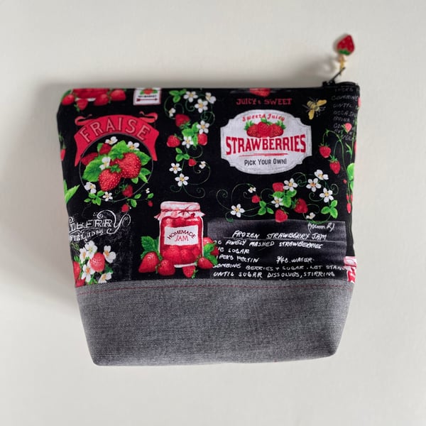 Strawberry Jam Makeup Bag 