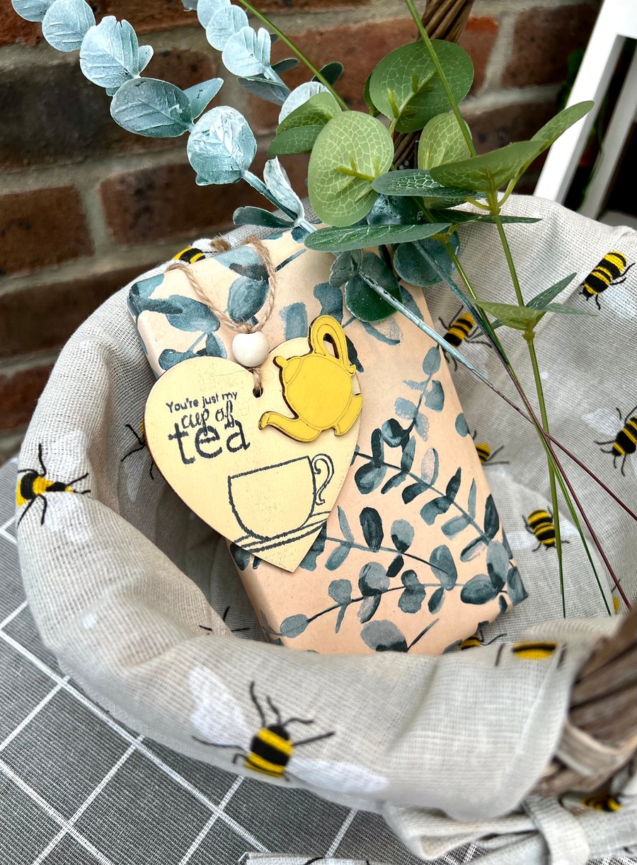 Wooden Hanging Decoration - Just my cup of tea