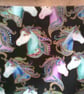 Colourful Unicorn Heads Medium Jute Bag - Image 2