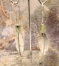 Sterling Silver Feathers & Prehnite Earrings - Image 4