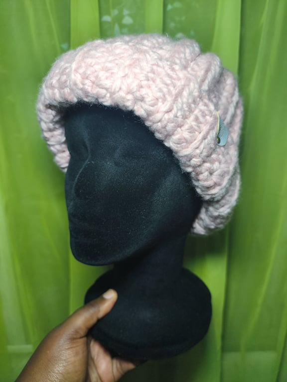 Basic Light Pink Chunky Beanie