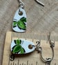 Handmade Earrings, Unique Earrings, Vintage, Eco Friendly Ceramic Earrings - Image 6