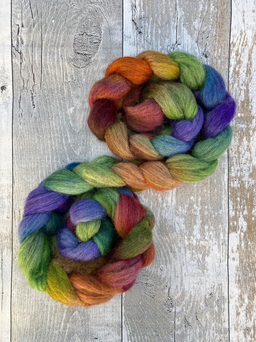 Grey Corriedale Spinning fibre 140g Dreamshine