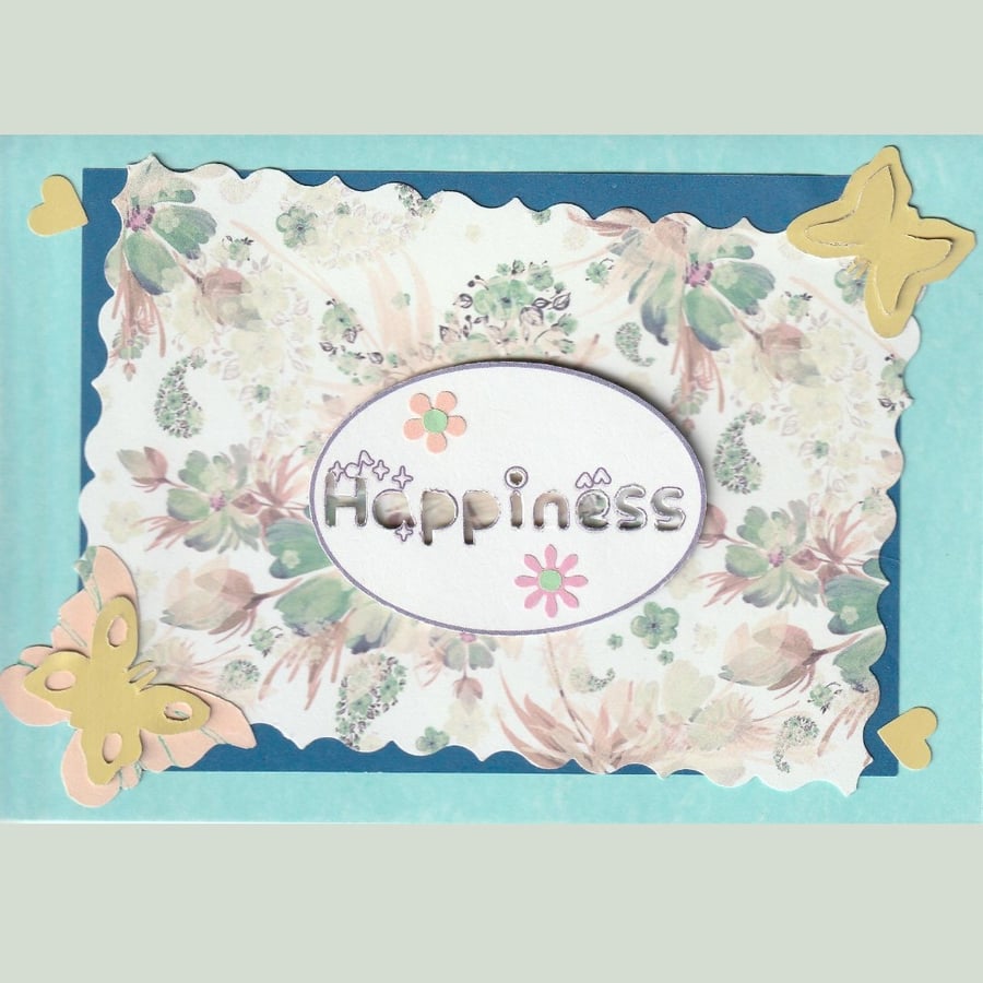 Happiness Blossoms Card. 