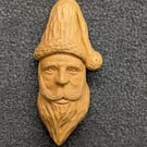Hand carved wooden Santa 