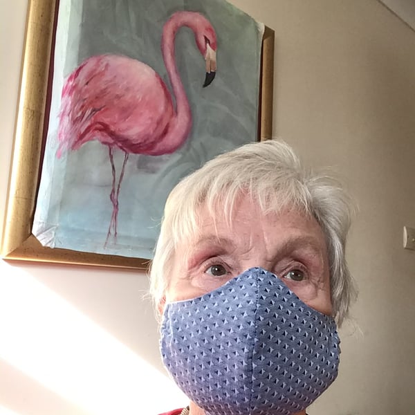 HAND MADE FACE MASK.  FREE UK POSTAGE