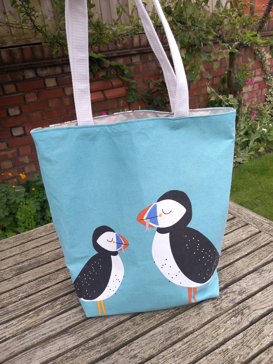 Puffin Tote Bag Folksy