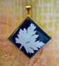 Cyanotype art pendant.