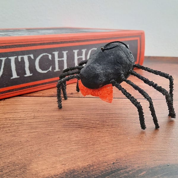 Spun Cotton Spider Hanging Decoration