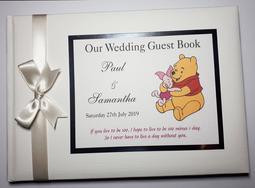 Winnie the Pooh Wedding Guest Book, Winnie wedding gift