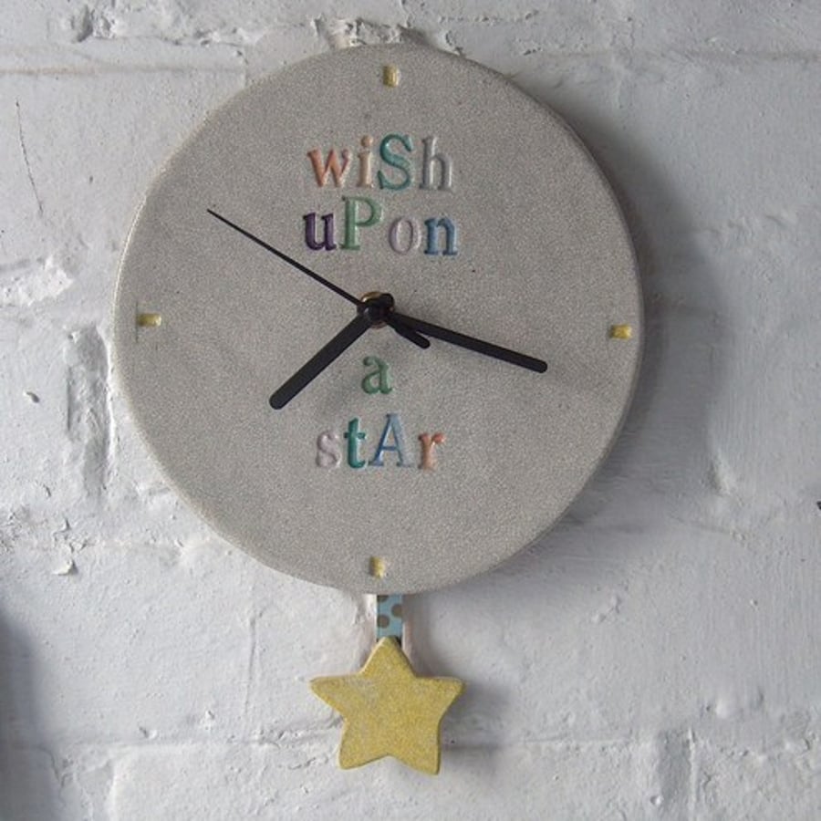 Wish Upon a Star' Pendulum Clock