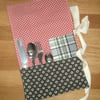 Cutlery wrap roll with napkin serviette eco-friendly 