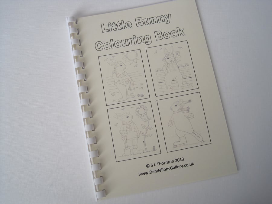 Bunny Rabbit Colouring Book for Children and Grown Ups