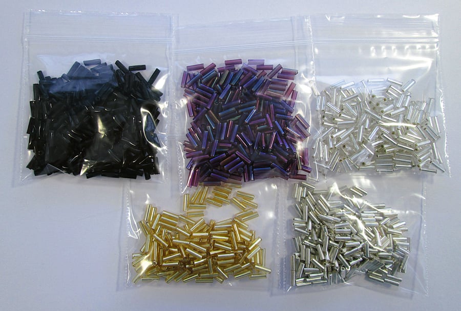 Destash 6mm bugle beads