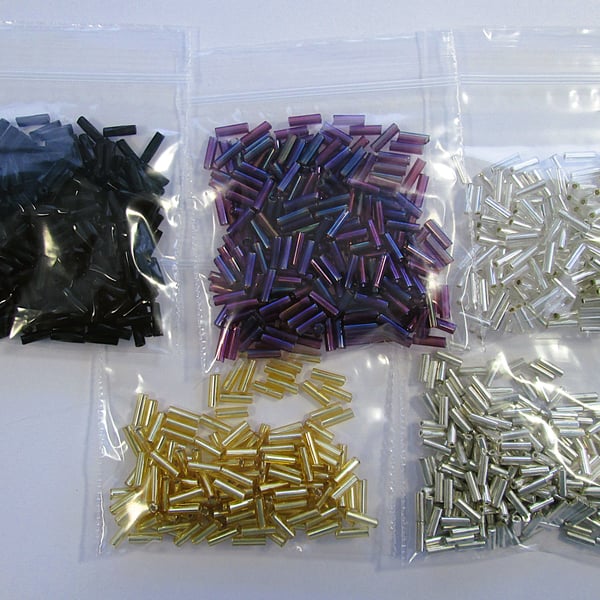 Destash 6mm bugle beads